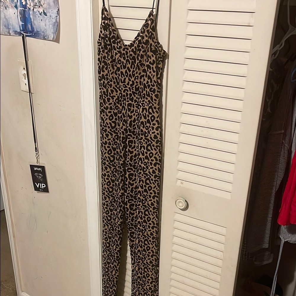 Leopard Print Women's Jumpsuit